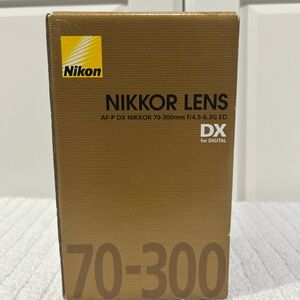 Nikon Brown NIKKOR 70-300mm DX Lens Box